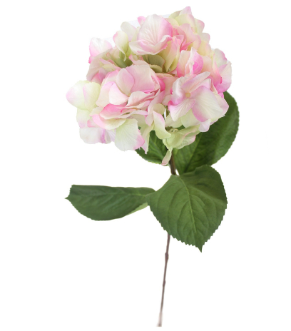 Tige d'hortensia artificielle rose