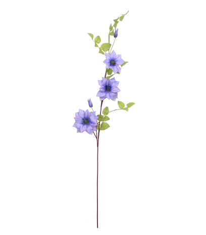 Tige de clématite artificielle bleue