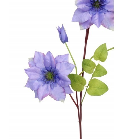 Tige de clématite artificielle bleue