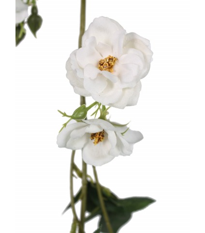 Fausse guirlande de roses blanches