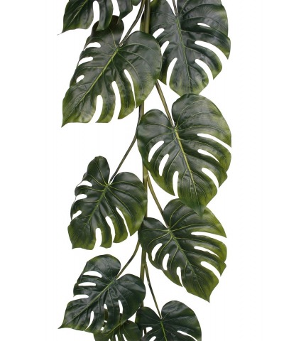 Fausse guirlande de philodendron