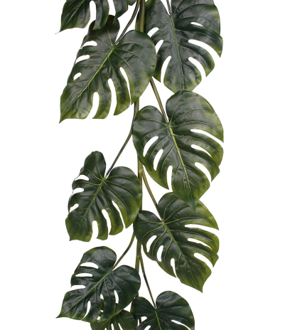 Fausse guirlande de philodendron