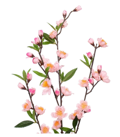 Branchette de cerisier artificiel rose