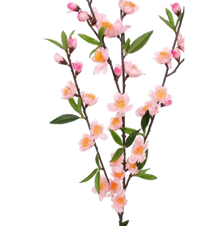 Branchette de cerisier artificiel rose
