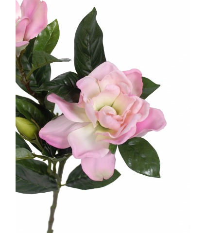 Branche de gardénia artificielle rose