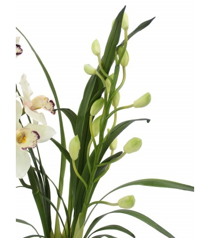 Cymbidium artificiel pot déco