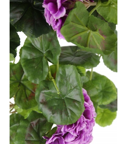 Chute de géranium artificiel violet