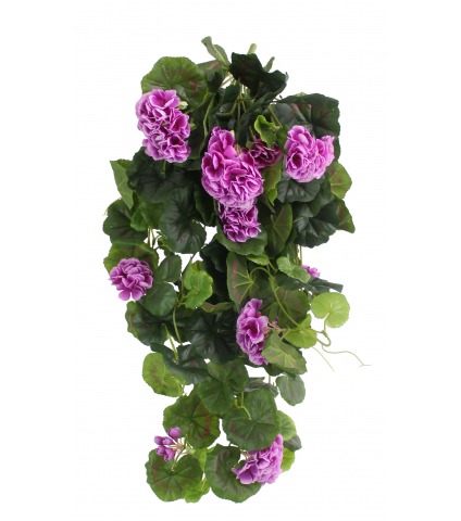 Chute de géranium artificiel violet
