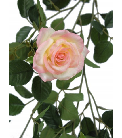 Guirlande fleurie de roses artificielles