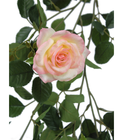 Guirlande fleurie de roses artificielles