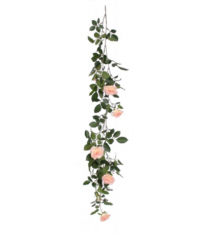 Guirlande fleurie de roses artificielles