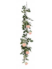 Guirlande fleurie de roses artificielles