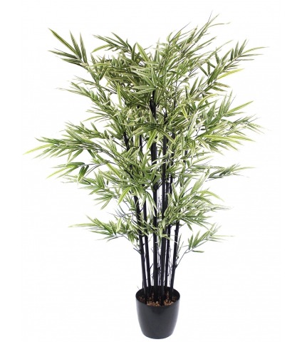 Bambou artificiel à cannes noires