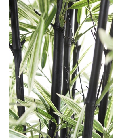 Bambou artificiel à cannes noires