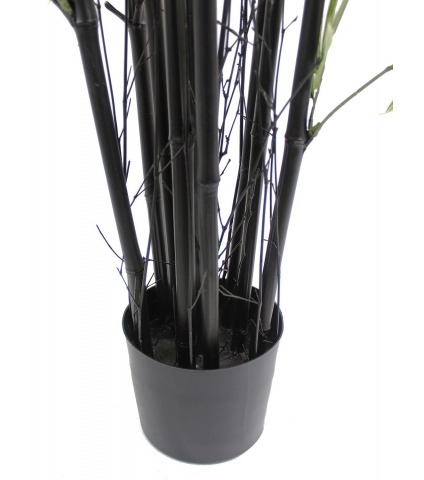 Bambou artificiel à cannes noires