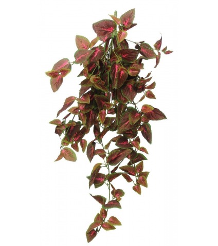 Chute de coléus artificiel rouge