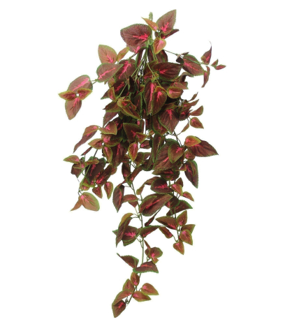 Chute de coléus artificiel rouge