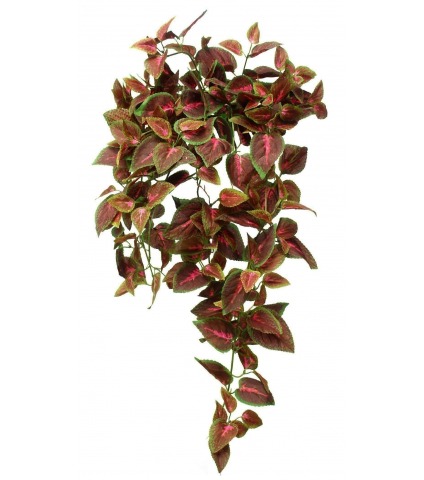 Chute de coléus artificiel rouge