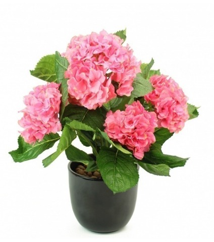 Hortensia artificiel rose