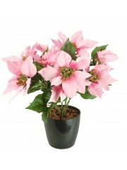 Poinsettia artificiel rose