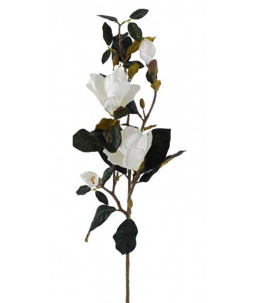 Rameau de magnolia artificiel blanc