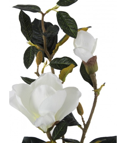 Rameau de magnolia artificiel blanc