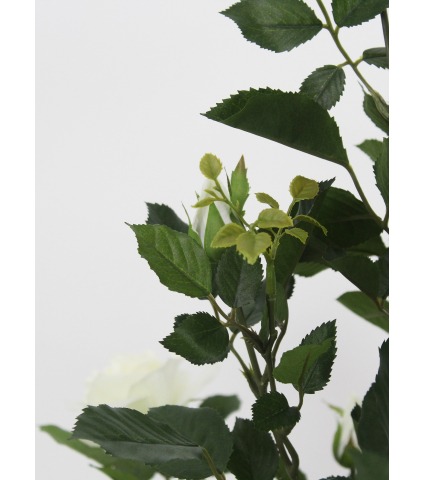 Grand rosier blanc artificiel