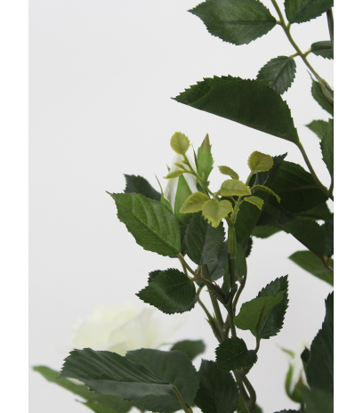 Grand rosier blanc artificiel