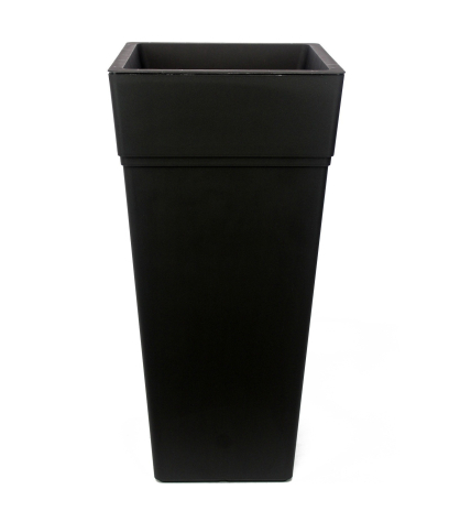 Pot carré haut anthracite