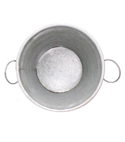 Pot zinc bicolore
