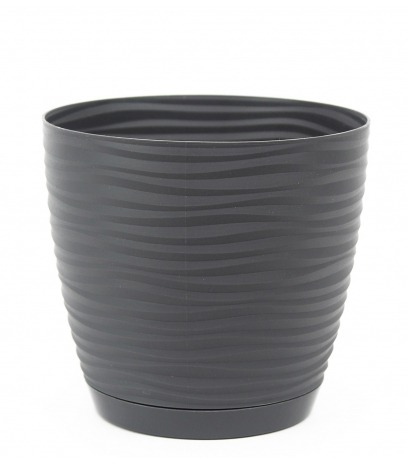 Pot rond plastique noir - Pots en plastique - Artiplantes