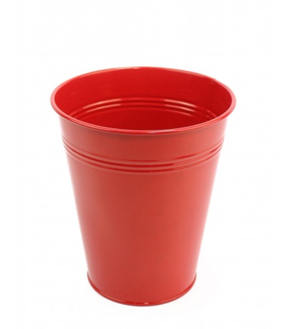 Pot en zinc rouge