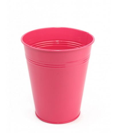 Pot en zinc fuchsia