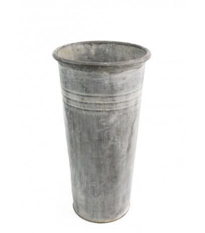 Seau en zinc vieilli patiné