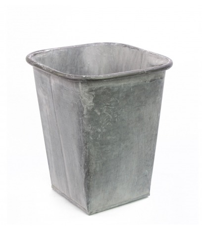 Cache-pot zinc vieilli