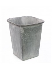 Cache-pot zinc vieilli