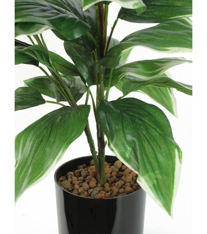 Grand hosta artificiel vert