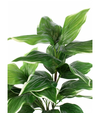 Grand hosta artificiel vert