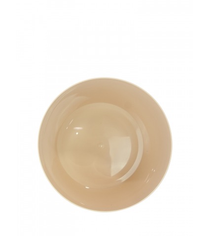 Pot rond plastique orange pastel