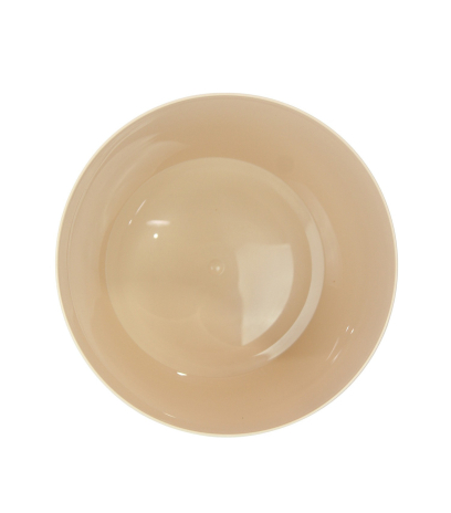 Pot rond plastique orange pastel