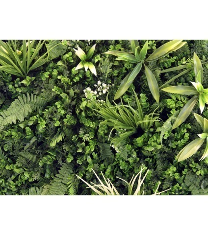 Mur végétal artificiel jungle