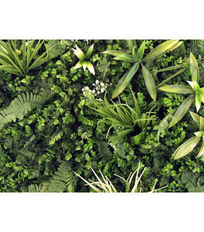 Mur végétal artificiel jungle