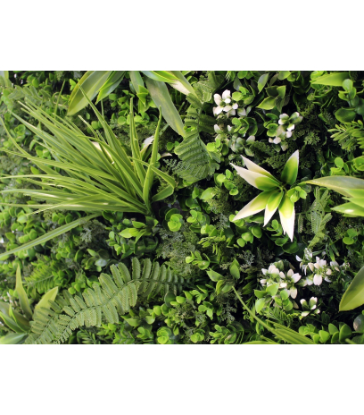 Mur végétal artificiel jungle