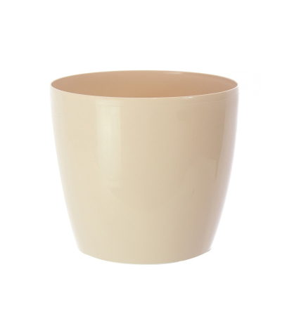 Pot rond plastique orange pastel