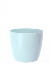 Pot rond plastique bleu ciel