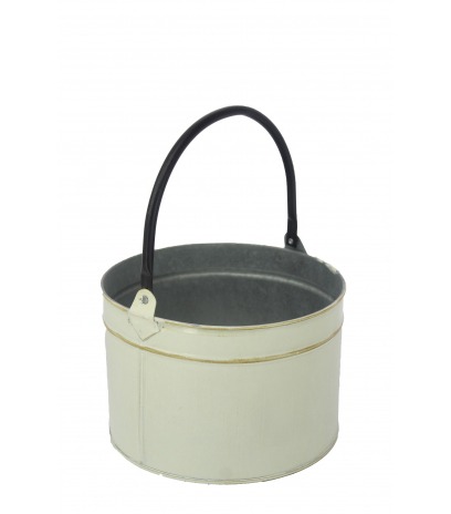 Seau décoratif en zinc