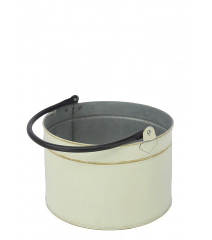 Seau décoratif en zinc