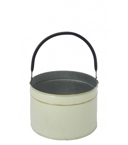 Seau décoratif en zinc