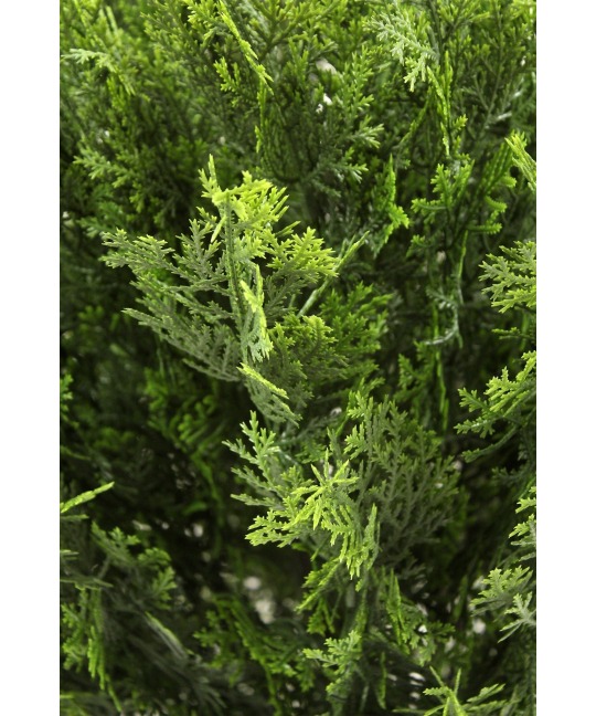 Lot De 2 Topiaires Artificielles Extérieur 1 M – Buis Réalistes Avec Touches Rouges, Résistants Aux UV – Avec Piquet Pour Pot