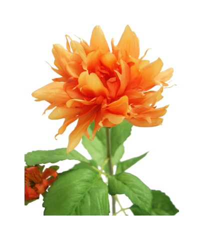 Dahlia orange artificiel